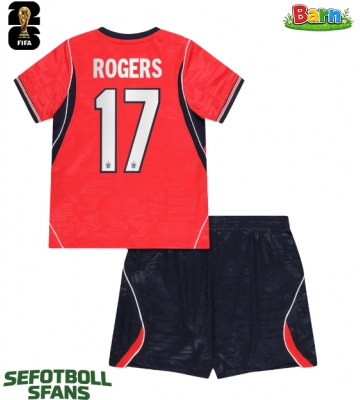 England Morgan Rogers #17 Bortaställ Barn VM 2026 Kortärmad (+ Korta byxor)